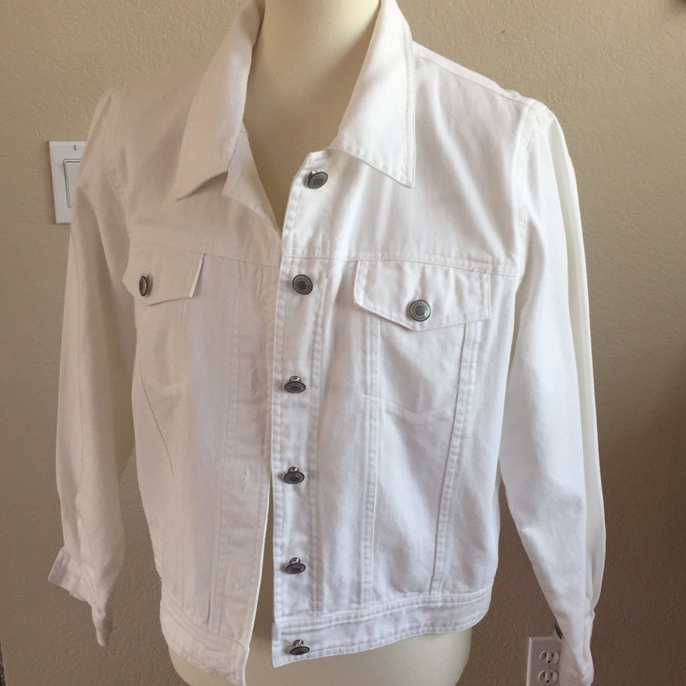 White denim jacket
